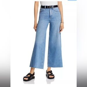 Women’s rag & bone Flexi Sofie Raw Hem High Waist Wide Leg Jeans